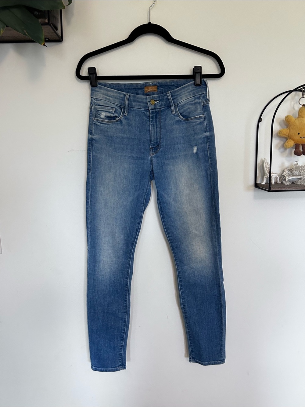 Mother Jeans The Looker Crop Shake Well Skinny Jeans Size 27